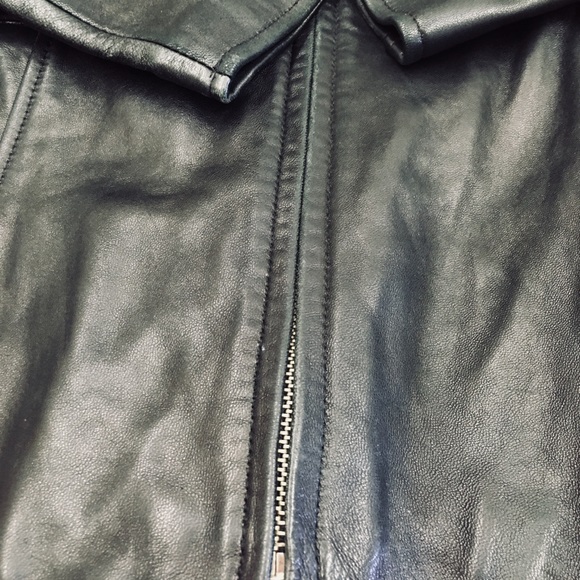 Cute Black Leather Jacket - Picture 5 of 7